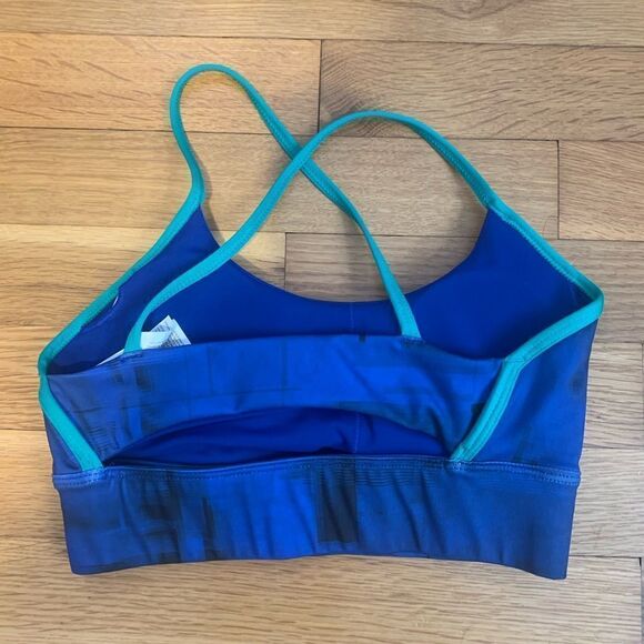 Reebok XS sports bra athletic workout yoga blue - Picture 3 of 3